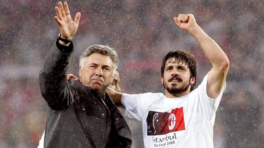 Carlo Ancelotti und Gennaro Gattuso sind inzwischen Trainer.