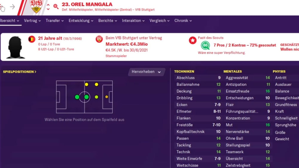 Der Football Manager 2020 wird im zweiten Jahr die Bundesliga noch weiter etablieren müssen. Wichtig dabei: Auch die Spielerwerte müssen stimmen.