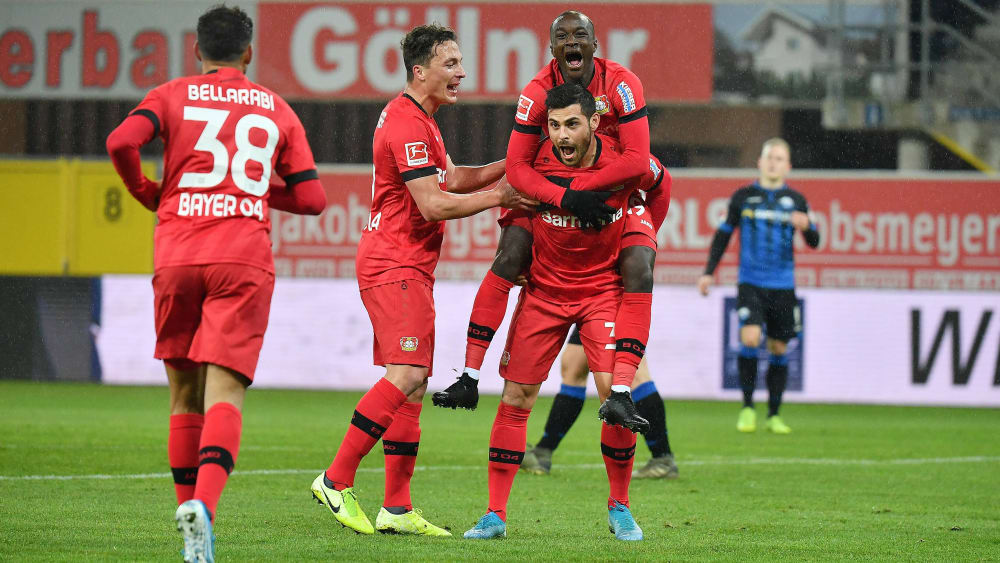 Bayer-Torjäger Kevin Volland brachte den Auswärtssieg auf den Weg