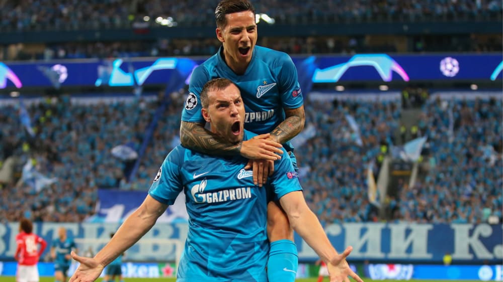 zenit st. petersburg benfica lissabon dzyuba