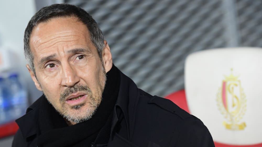 Eintracht Frankfurts Trainer Adi Hütter will unbedingt nach oben klettern.