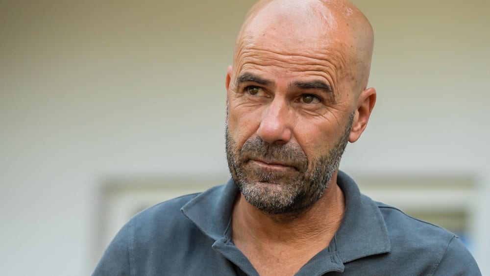 Leverkusens Trainer Peter Bosz