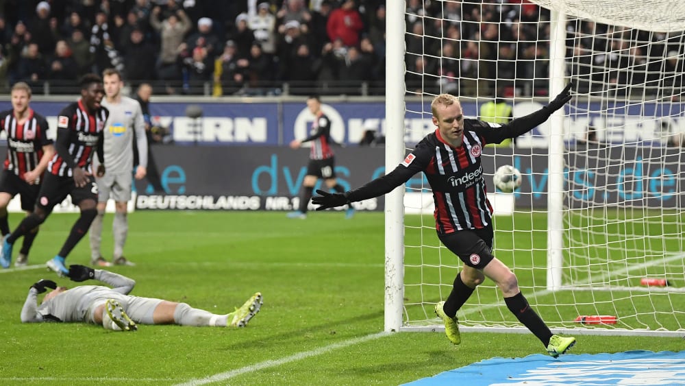 Sebastian Rode besorgte spät den Ausgleich