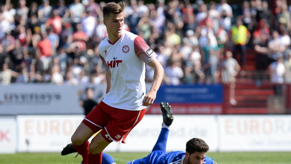 Spielt trotz des Abstiegs mit Fortuna Köln weiterhin in der 3. Liga: Moritz Fritz.