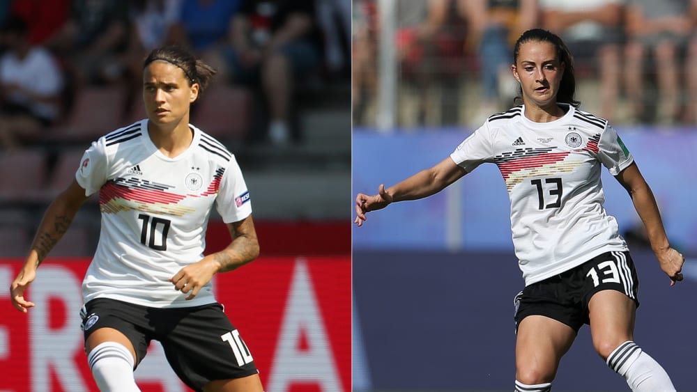 Dzsenifer Marozsan und Sara Däbritz