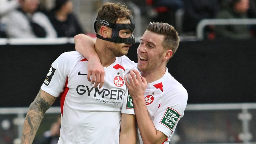 Timmy Thiele (li.) und Christian Kühlwetter vom 1. FC Kaiserslautern